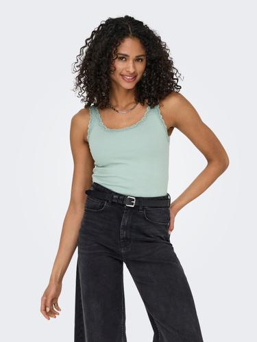 ONLSARA SHARAI LACE TANK TOP JRS NOOS S Normal geschnitten - Jadeite