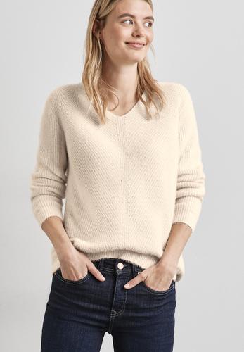 Federgarn Pullover 46 - Lucid White