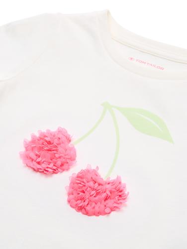 T-Shirt mit Applikation 116/122 Regular Fit - Whisper White