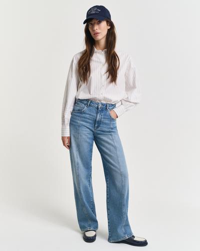 Relaxed Fit Jeans mit geradem Bein 30 - Mid Blue Archive