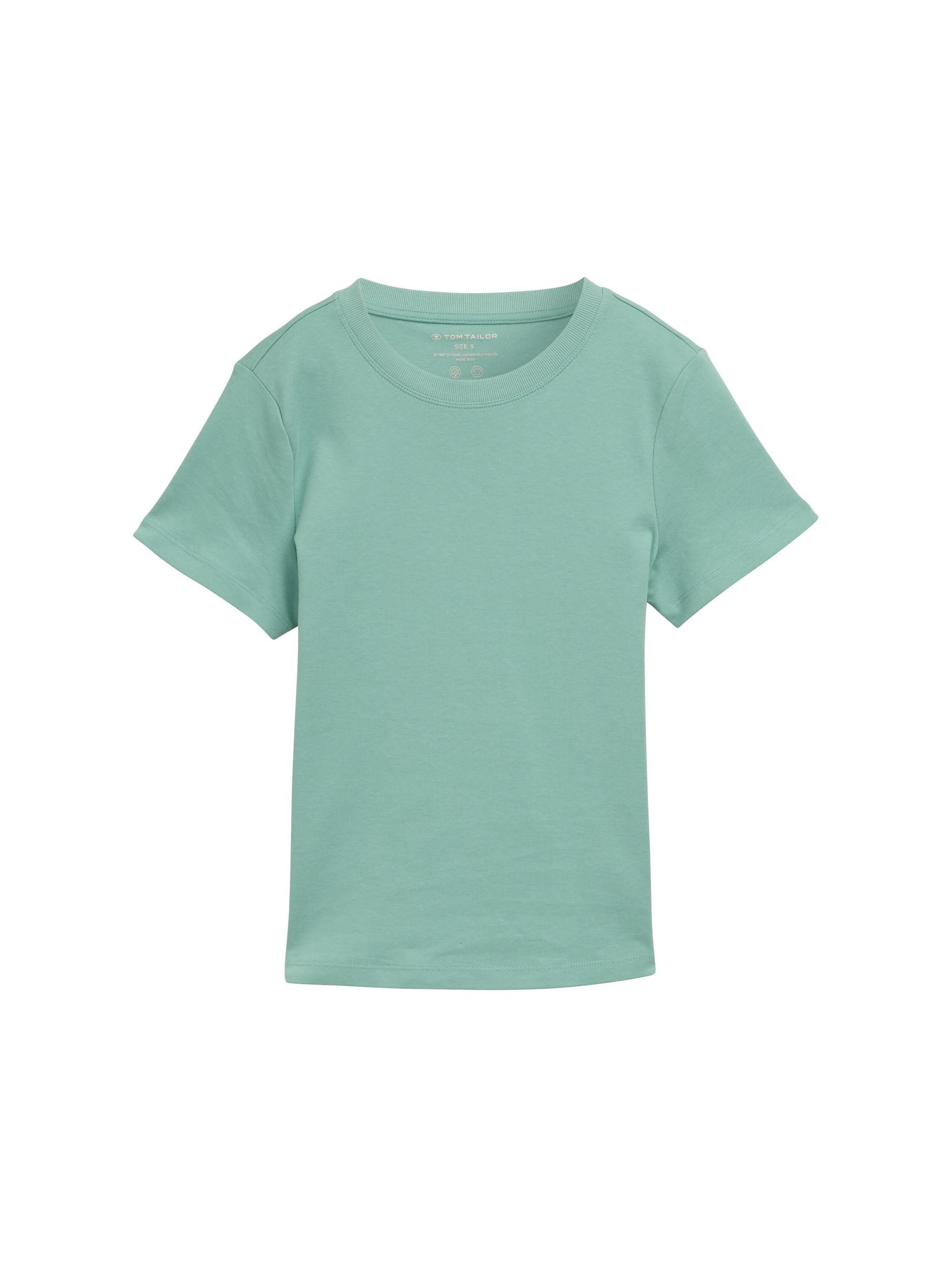 T-Shirt mit Rundhalsausschnitt XXXL Regular Fit - Faded Green