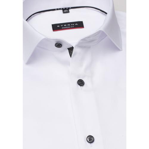 Cover Shirt Twill Langarm 42/Langarm - 65cm MODERN FIT - Weiß