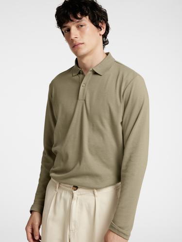 SLHSLIM-TOULOUSE LS POLO NOOS S Slim Fit - Vetiver