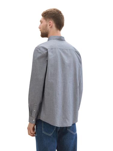 Regular Fit Hemd mit Brusttasche XXL Regular Fit - Navy Chambray