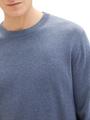 Strickpullover aus Baumwolle XXL Regular Fit - Vintage Indigo Blue Melange