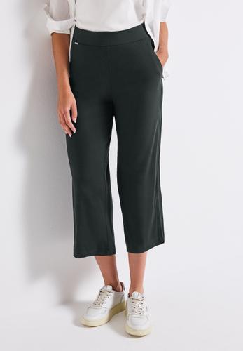 Wide Leg Jersey-Hose 38/7/8 Hosen - Pine Grove Green