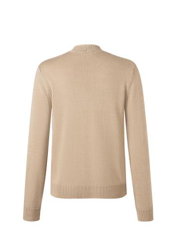 Strickjacke 1/1 Arm Beige