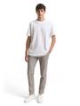 T-Shirt mit Piqué Struktur XXL Regular Fit - White