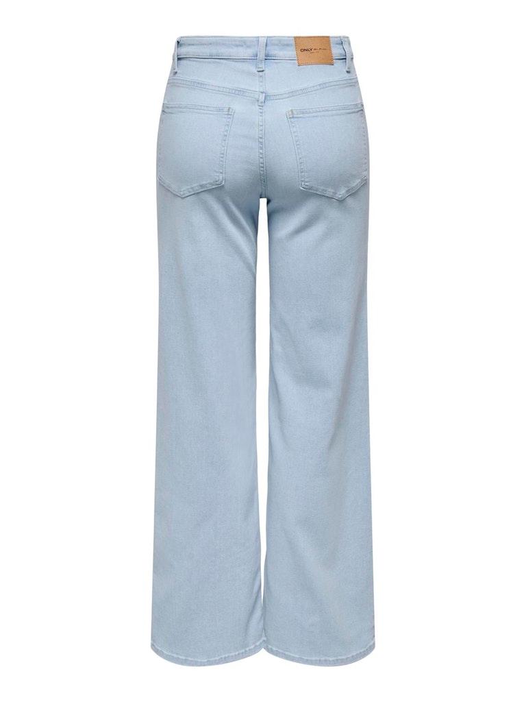 ONLMADISON BLUSH HW WIDE DNM CRO495 NOOS M/30 Weiter Beinschnitt - Light Blue Bleached Denim