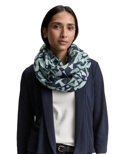 Loop-Schal mit Muster OS Regular Fit - Green Dots And Shapes Design