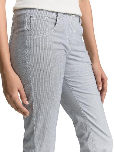 Tapered Relaxed Capri Hose 46 Tapered Fit - Delicate Navy White Stripe