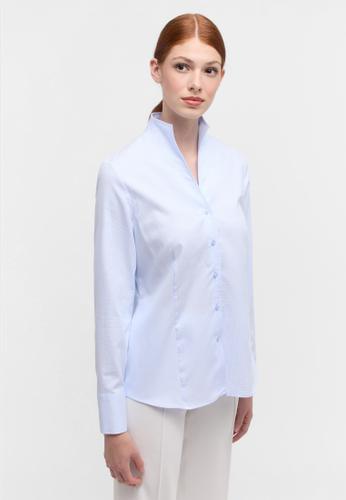 Bluse Jacquard Langarm 36/Langarm REGULAR FIT - Hellblau