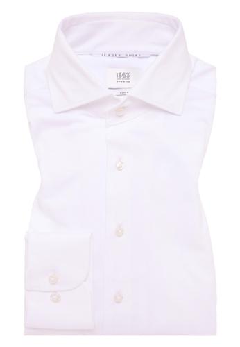 Hemd Jersey Langarm Weiß 38/Langarm - 67cm