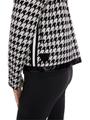 Chickcheck-Jacke mit Kapuze 42 - Black And White