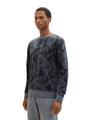 Sweatshirt mit Allover-Print XXXL Regular Fit - Navy Tonal Big Leaf Design