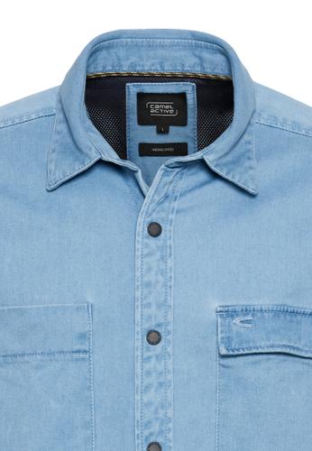 Hemd aus reiner Baumwolle 3XL Regular Fit - Smoke Blue