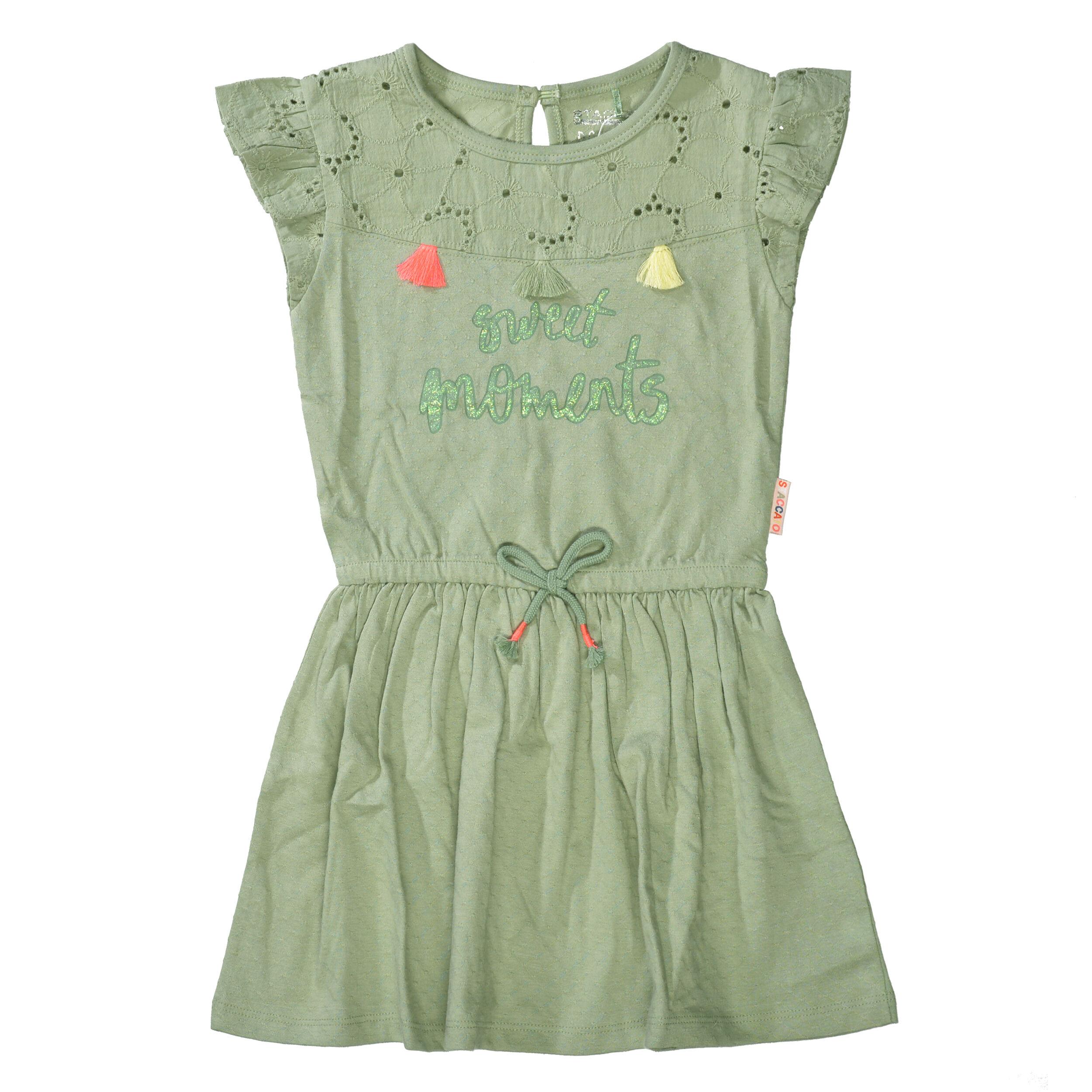 Kleid mit glitzerndem Wording 104/110 normal - Leaf