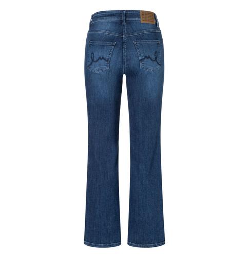 MAC JEANS - LAURA, Authentic Stretch Denim 38/30 Flared Fit - Blau