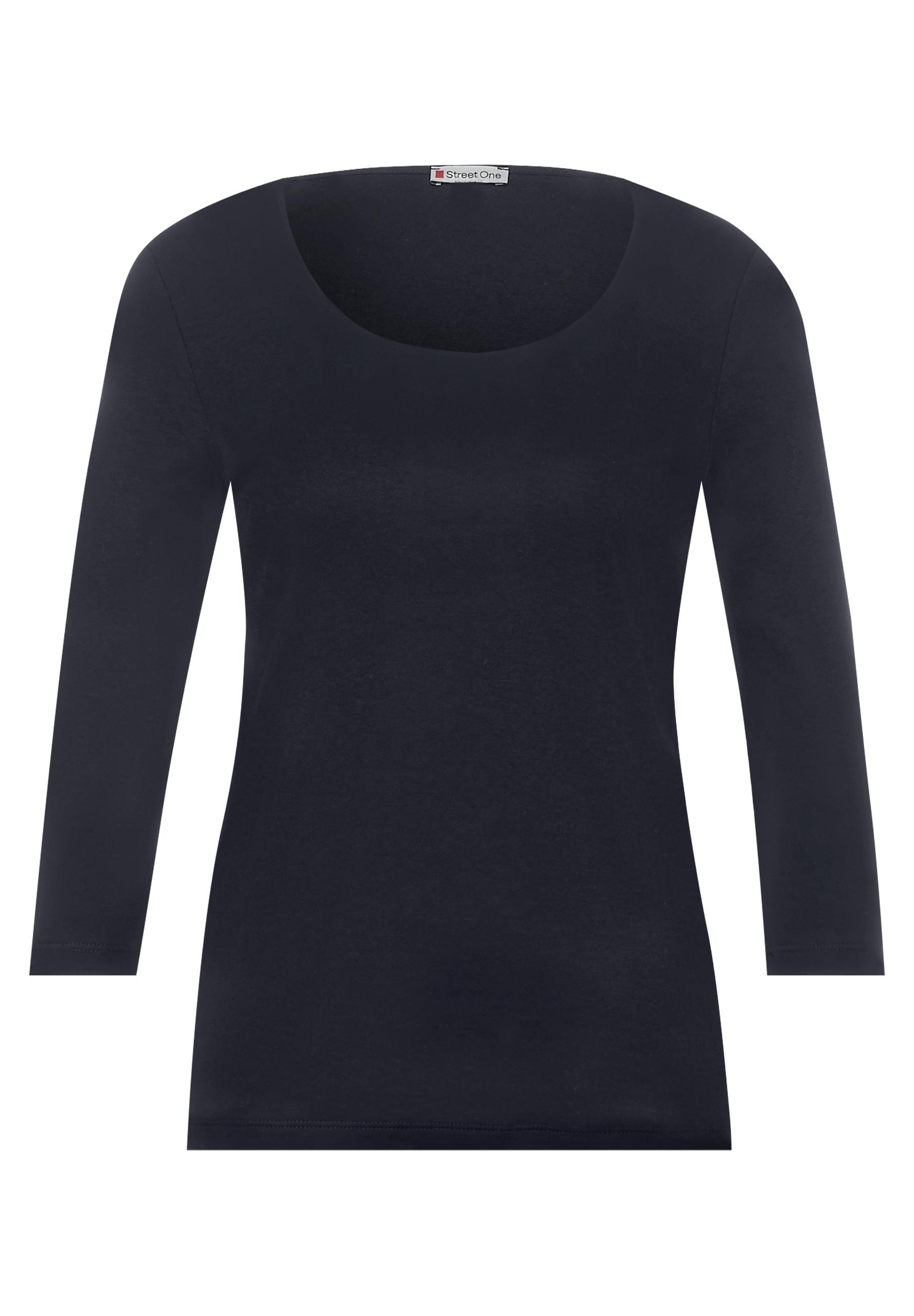 Basic T-Shirt mit 3/4 Arm 40 - Deep Blue