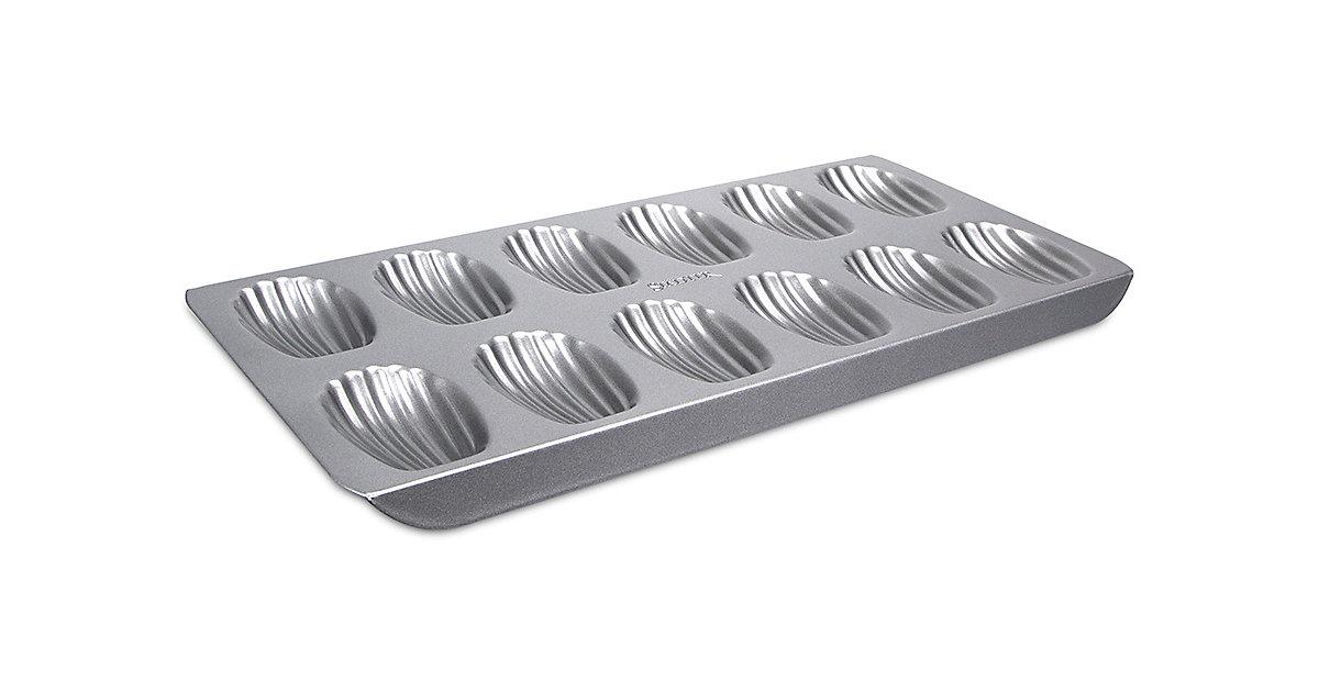 Backform "WE-LOVE-BAKING" Bärentatzen / Madeleines, ca. 40 x 20 cm silber
