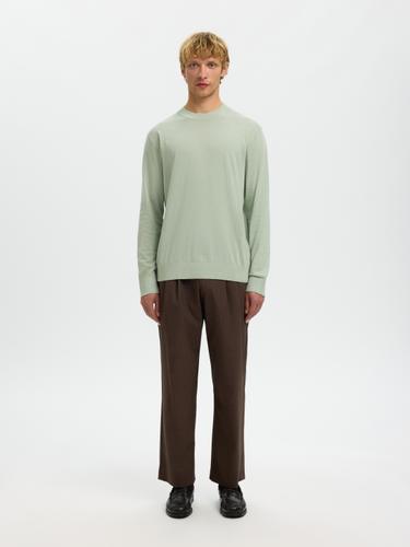 SLMTORINO LS KNIT CREW NECK NOOS L Normal geschnitten - Aqua Gray