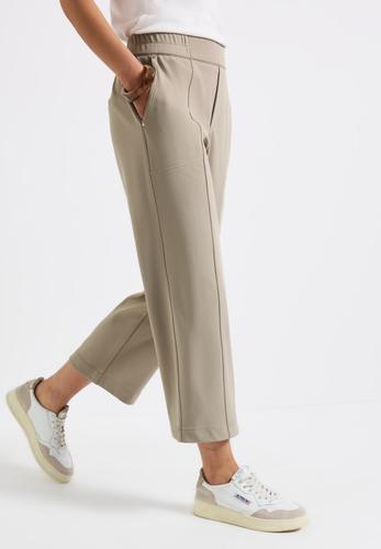 Straight Leg 7/8 Twill-Hose 34/7/8 Hosen - Buff Grey