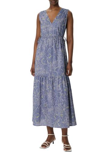 Kleid 34 - Blau|mehrfarbig