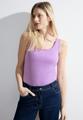 Top in Unifarbe L - Sporty Lilac