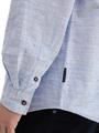 Regular Fit Hemd mit Turn-up-Funktion XXL Regular Fit - White Blue Fil A Fil Dobby