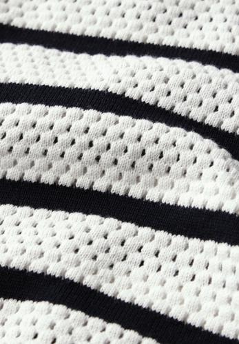 Pullover mit Polokragen M - Vanilla White