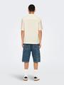 ONSSEIO EMB DETAILED SS SHIRT 0323 L Normal geschnitten - Antique White