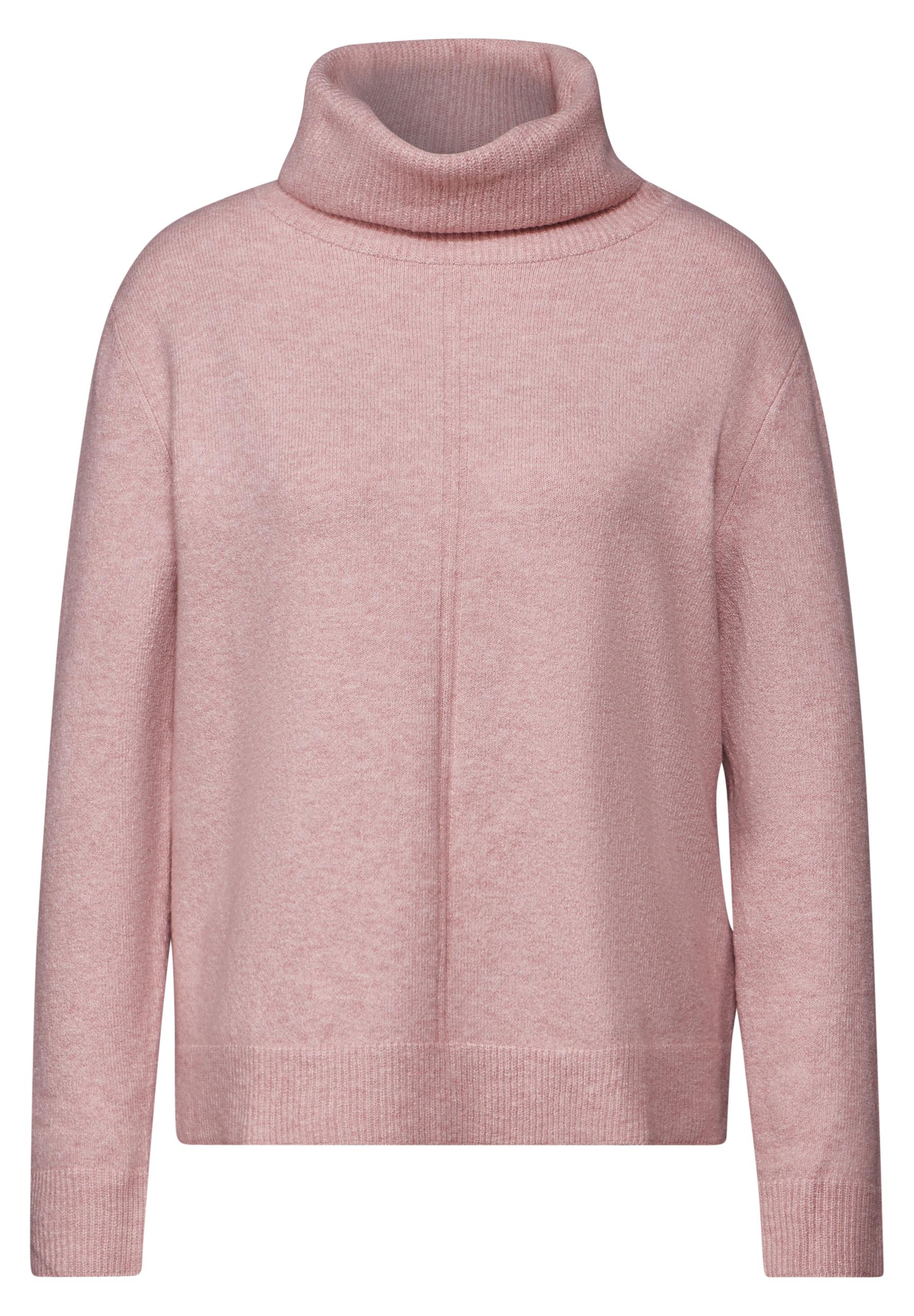 Rollkragen Sweater 46 - Petal Rose Mel.