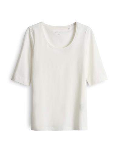 OPUS Kurzarmshirt »Daily F« im Basic-Look - Weiß / 36