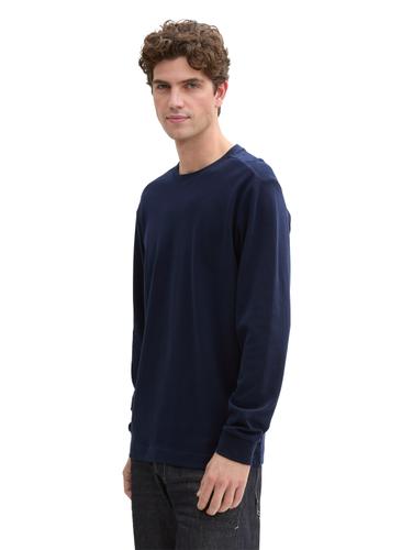 Langarmshirt aus Baumwolle XL Regular Fit - Sky Captain Blue