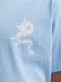 JJCHARGE PRINTED TEE SS CREW NECK JNR 152 Locker geschnitten - Chambray Blue