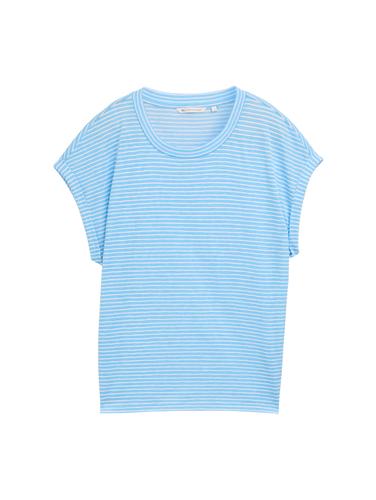 T-Shirt mit Streifenmuster XL Regular Fit - Blue White Stripe