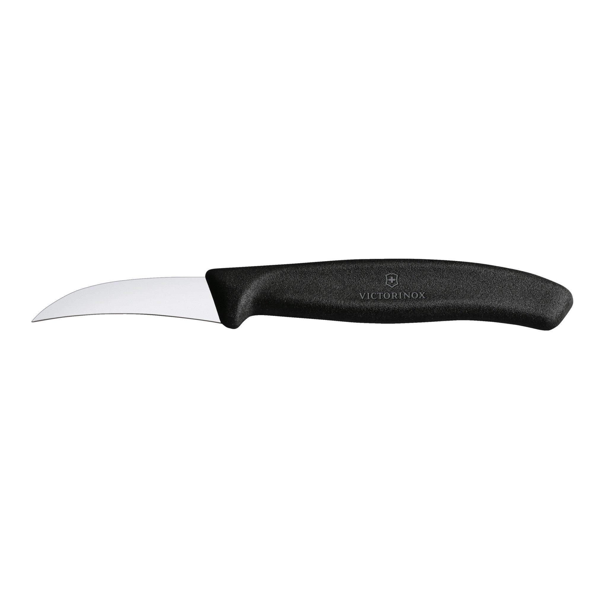 Tourniermesser SwissClassic, 6 cm, schwarz rostfreier Stahl