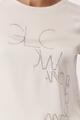 Blusenshirt mit Schmuckschrift 36 - Seashell