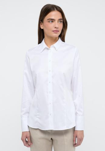 Cover Shirt Bluse Twill Langarm Weiß 46/Langarm