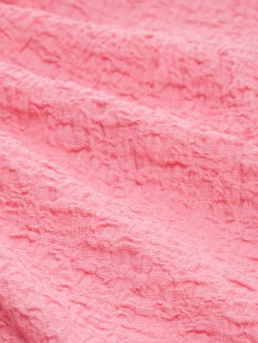 crinkle blouse t-shirt M Slim Fit - Fresh Pink