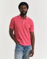 Sunfaded Piqué Poloshirt Rot, Rosa M