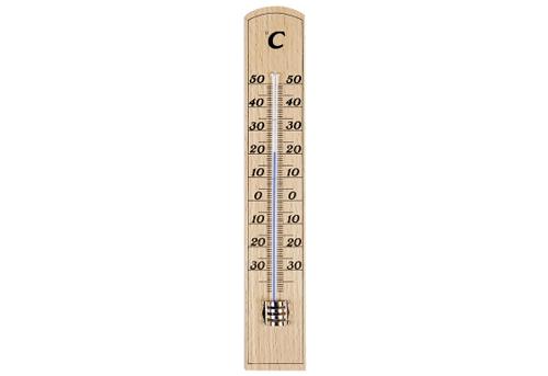 Zimmer-Thermometer Buche natur 20cm