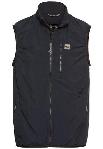 Outdoorweste mit Stehkragen Blau 60