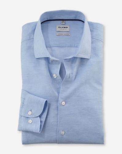 OLYMP Level Five garment washed 43 body fit - Bleu