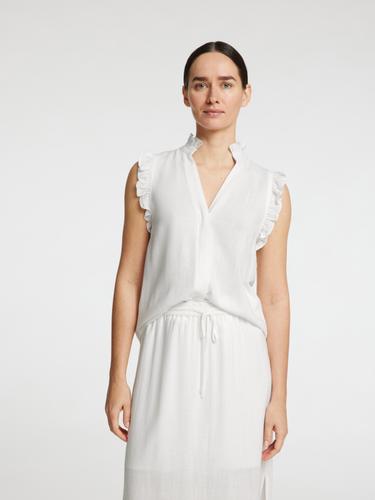 SLFVIVA SL SUN RUFFLE TOP NOOS 40 Normal geschnitten - Snow White