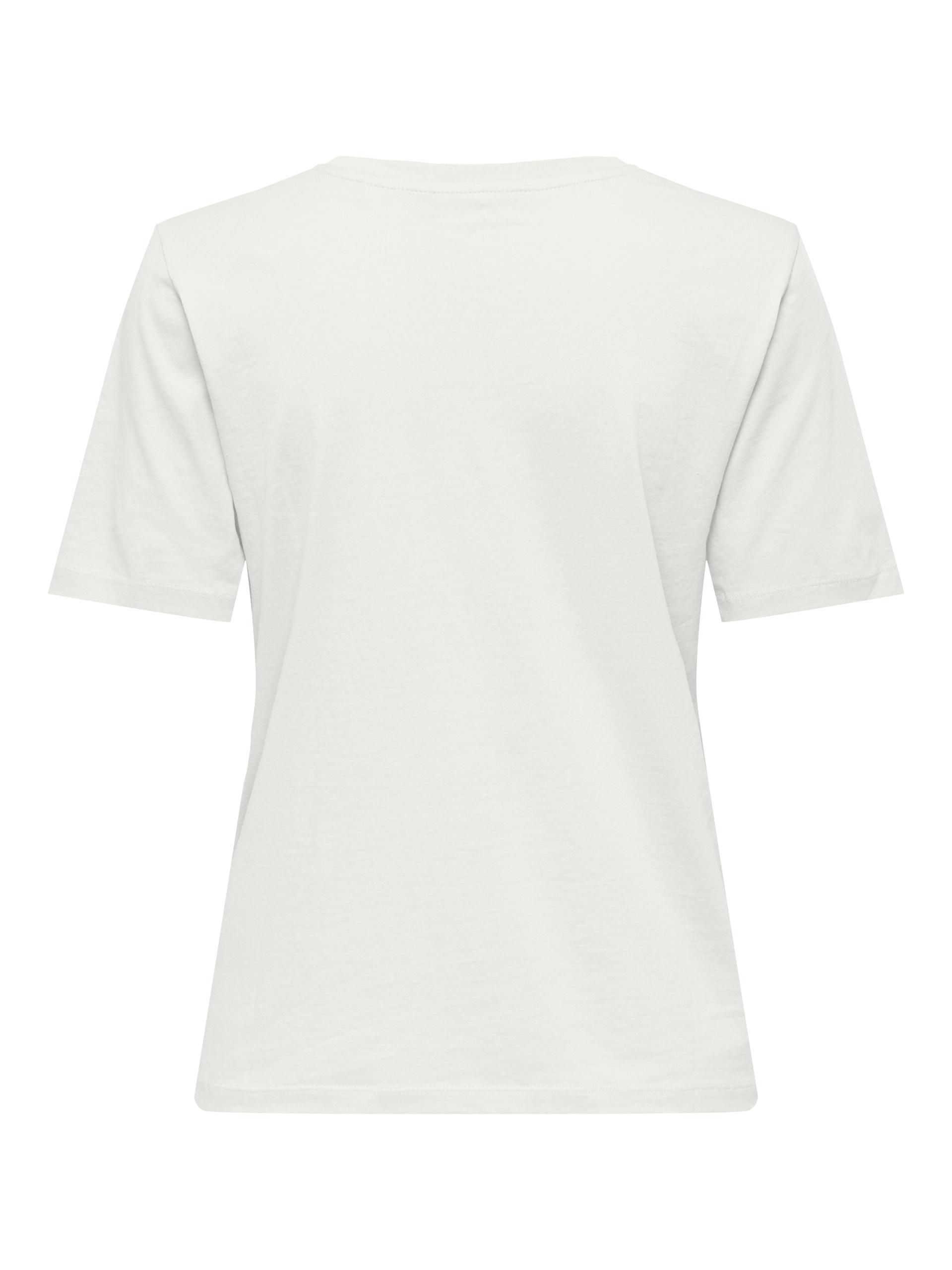 ONLHAPPY S/S O-NECK TEE PR JRS L Normal geschnitten - Cloud Dancer