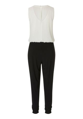 Jumpsuit 38 Figurumspielend - Schwarz/weiß