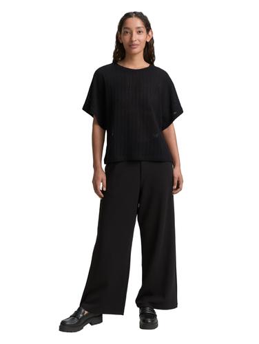 Loose Fit Crinkle T-Shirt XL Loose Fit - Deep Black