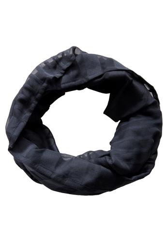 Gestreifter Loop-Schal A - Universal Blue