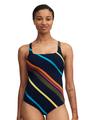 IDENTITY Covering underwired swimsuit (classical) 75 E - Colorful Stripes